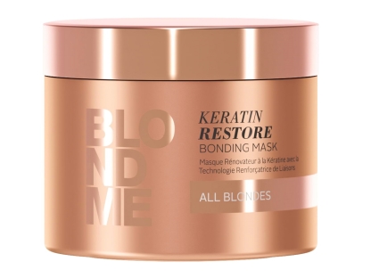 שוורצקופף מסכה לשיער בלונדמי אול בלונדס Schwarzkopf Professional BlondMe All Blondes Keratin Restore