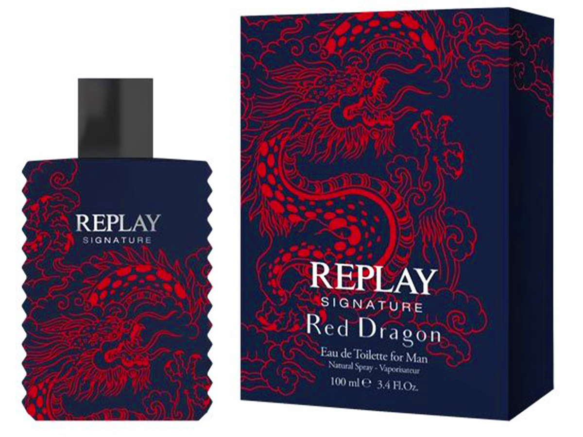 REPLAY Signature Red Dragon בושם לגבר א.ד.ט 100 מ"ל 3
