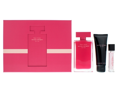 Narciso Rodrigues Fleur Masc Set בושם לאישה א.ד.פ + א.ד.פ 10 מ"ל + תחליב גוף