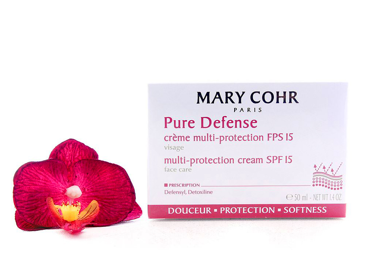 Mary Cohr Pure Defense מארי קור קרם פיור דיפנס SPF15 3
