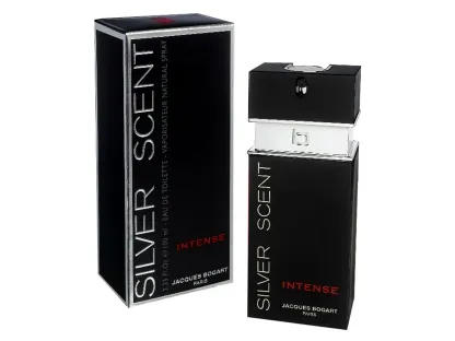 Men's Silver Scent Intense JACQUES BOGART בושם לגבר א.ד.ט 100 מ"ל